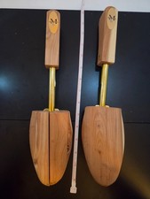 Vintage Rochester Shoe Tree Co Cedar Wood Shoe Trees Men's Wearhouse Split Toe L