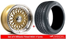 Alloy Wheels & Tyres 15" Lenso BSX For Maserati Quattroporte [Mk2] 76-78