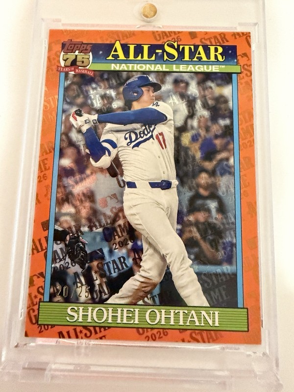 2026 Shoehei Otani Topps Orange All star parallel # 20 of 25 All star 91 Anniver