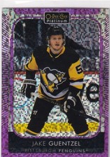 21/22 OPC PLATINUM JAKE GUENTZEL VIOLET PIXELS BASE PARALLEL /299 #21