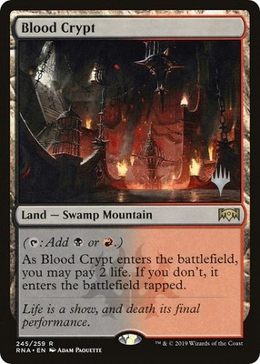 Blood Crypt #245 (NM) Promo Pck: Throne of Eldraine MTG