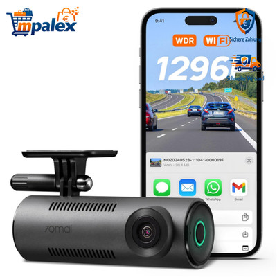 2K Mini Dashcam 1296P WDR WiFi Autokamera Nachtsicht Parküberwachung