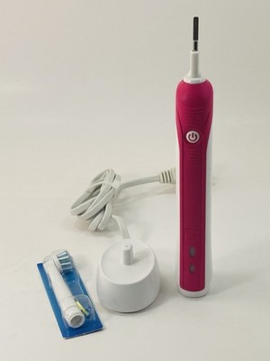 Oral-B Smart 4 4000W Electric Toothbrush Pink Handle + Charger + Sealed Head No
