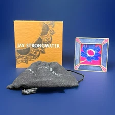 Jay Strongwater Small Blue Enamel Picture Frame Accented Swarovski Crystals (TL)