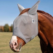 Horse Fly Mask, Adjustable Fly Masks for Horses with Ears, UV Protection from In