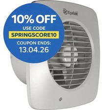 Xpelair Simply Silent DX150TS 150mm Square Extractor Fan with Timer 2 Speed IPX4
