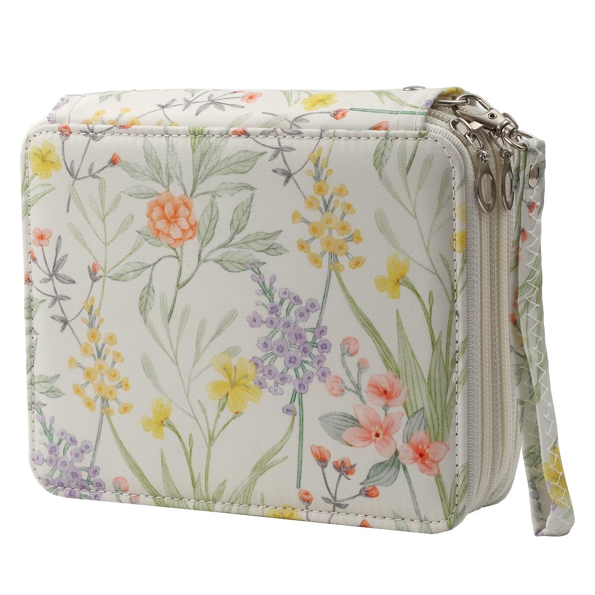 Case - 72 Slots Holder With Zipper 72, White