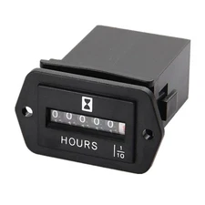 Mechanical Hour Meter AC 110V-250V for Small Engines, Boats, Generators and More