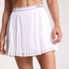 CALIA Court Collection Pleated Mesh White Skort NWT Large