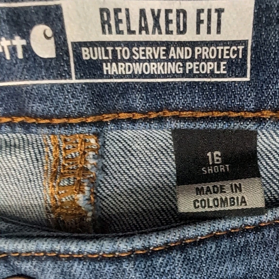 Carhartt Rugged Flex Double Front Jeans  Women 16 Short Carpenters NEW BD5110-W thumbnail 9