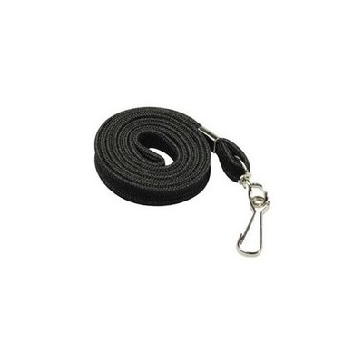 Baumgartens Shoelace-style Flat Hook Lanyard - Black (BAU65619)
