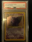 1999 POKEMON FOSSIL #5 GENGAR-HOLO PSA 7