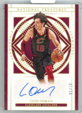 2020-21 Panini National Treasures Cedi Osman #PEN-CED Penmanship Gold 1/10