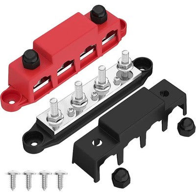 Marine Grade Power Distribution Bus Bar Terminal Block with M10 Studs