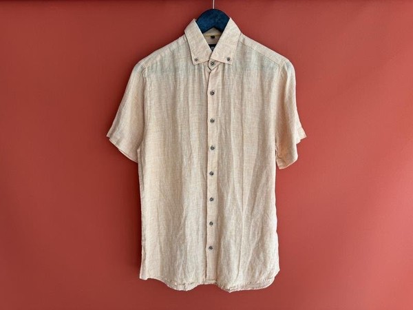 Men Navyboot Polo Orange Linen 36 / S / 44
