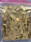 Lincoln Wheat pennies 1940-1949 5 lbs Pounds Circulated Bulk Lot.