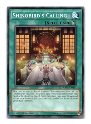 Shinobird's Calling - RATE-EN060 1st Edition - YuGiOh-LP