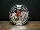 1 troy oz .999 Fine Silver West Virginia 1863 State Bird Flower Flag Coin