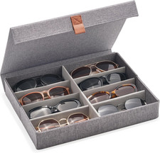 New Sunglasses Organizer Case for Multiple Pairs, Eyeglasses Storage Box Ha