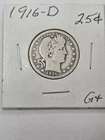 1916-D Barber Quarter