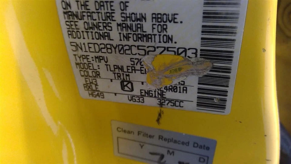 (LOCAL PICKUP ONLY) Passenger Front Door Electric Fits 01-04 FRONTIER 1663266 - Image 4 of 4