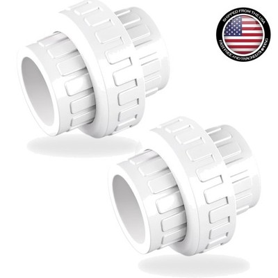 Versatile PVC Union Adapter 1-1/2 Inch for Pools, Aquariums, and More
