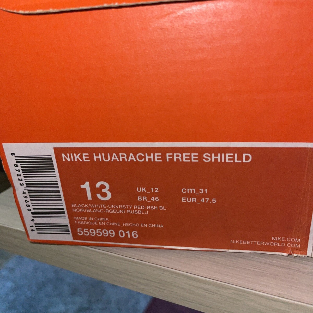 Nike Huarache Free Shield NYC US Size 13 /559599-016 | eBay