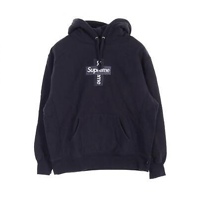 Supreme Cross Box Logo Hooded Sweatshirt Hoodie cotton Navy Supreme Cross Box Logo Hooded Sweatshirt Hoodie cotton Navy