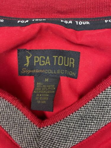 PGA Tour Signature Collection Red Pullover Windbreaker Jacket Mens M - Picture 3 of 10