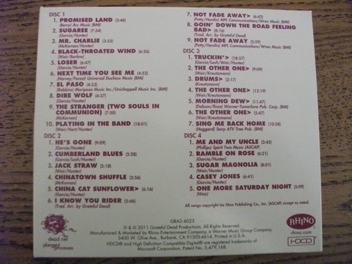 Grateful Dead - Europe '72 #22- Lyceum London England 5/26/72- 2011 Rhino! - Imagen 2 de 3