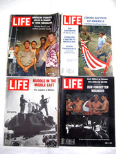 LIFE MAGAZINE 4 x 1970 - June July October - Zeitschrift Magazin Sammlung USA