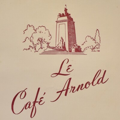 1960s Le Cafe Arnold French Restaurant Lunch Menu Central Park New York City #2