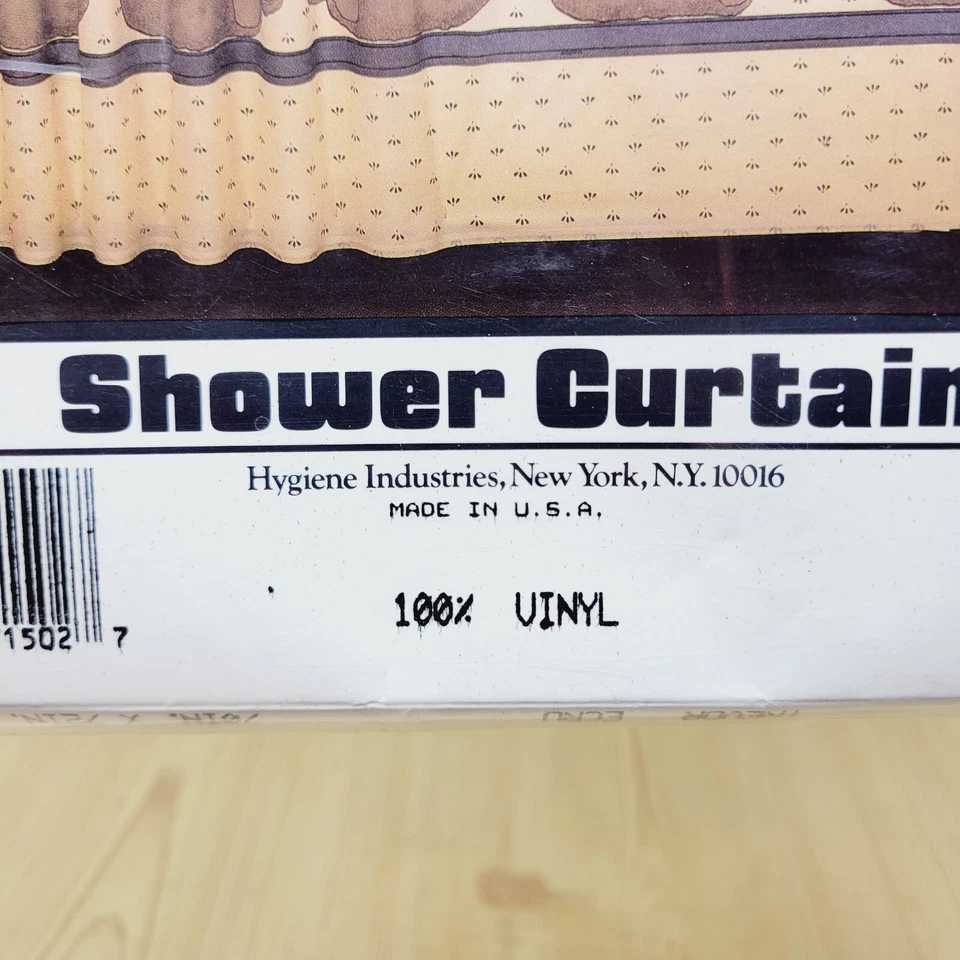Vintage Vinyl Hygiene Industries Shower Curtain 70”x72” Teddy Bears NOS NEW - Image 3 of 4