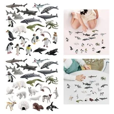 22x Sea Animals Model Polar Animal Figurines Lifelike Mini Sea Animal Figurines