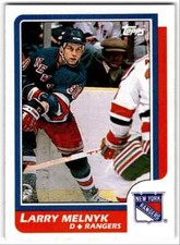 1986-87 Topps Larry Melnyk Rookie New York Rangers #95