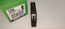 Square D QOT1515 Tandem Twin 15 Amp Mini Circuit Breaker with hook NEW