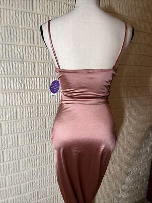 Windsor Long Silky Dress Prom Wedding Rosegold Small New with Tags | eBay Windsor Long Silky Dress Prom Wedding Rosegold Small New with Tags | eBay