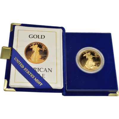American Gold Eagle Proof 1 oz $50 - Coin in OGP - Random Date