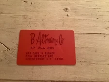 Rare 1970s B Altman & Co  Store Charge Card