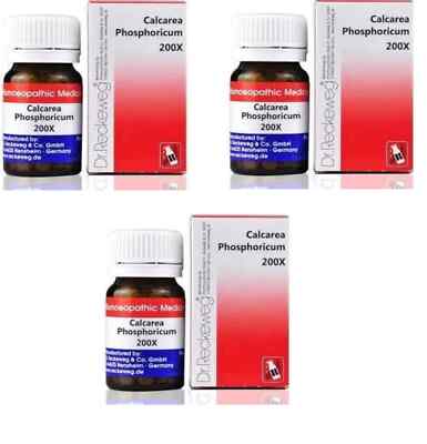 3 pcs Dr. Reckeweg Calcarea Phos 200x Biochemic 20g Tablet For Teething infant