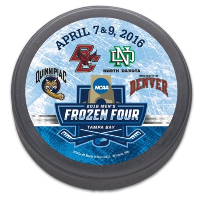 2016 FROZEN FOUR NCAA TEAM LOGO MENS PUCK North Dakota