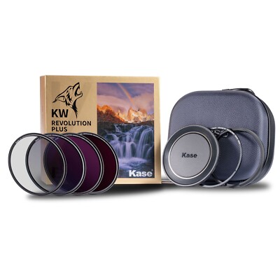 Kase Revolution Plus 77mm Master Kit CPL ND8 ND64 ND1000 Lens Cap Ring Case