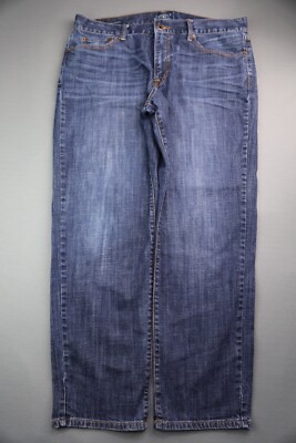 Men's Lucky Brand Jeans 221 Original Straight Size 38x30 Zipper