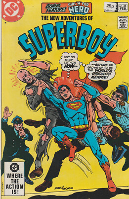 DC COMICS NEW ADVENTURES OF SUPERBOY #38 FEBRUARY 1982 1ST PRINT VF