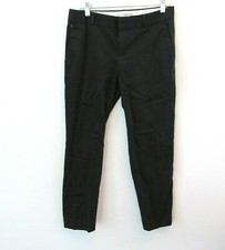 Banana Republic Womens Chino Pants Hampton Pant Black Stretch Flat Front Size 4