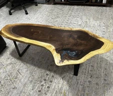 Black Walnut Live Edge Epoxy Coffee Table
