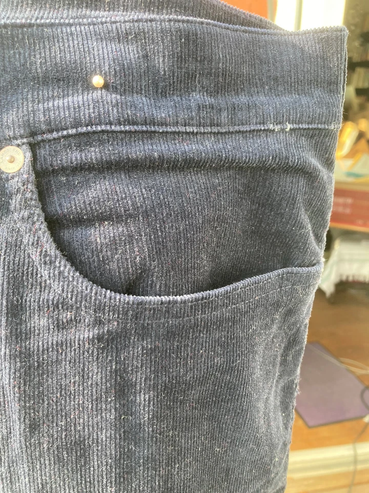 Lands End 5 Pocket Cord Hose super bequem dunkelblau GR.58 NEU - Bild 2 von 4