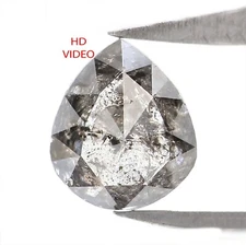 1.10 CT Natural Loose Pear Shape Diamond 7.30 MM Salt And Paper Diamond QN1877