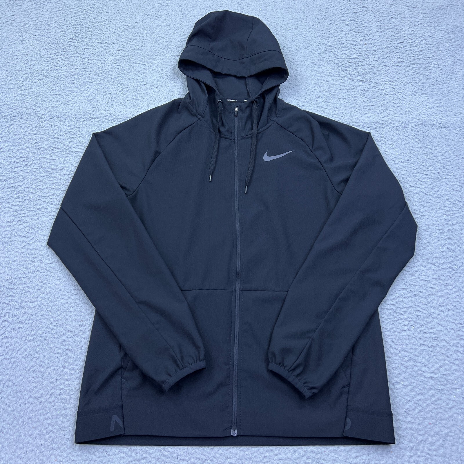 Nike Flex Jacket Full Zip Training Hoodie Mens M Black Dri-Fit Hooded NSW CK1909