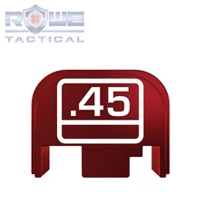 Rowe Tactical Rear Slide Cover Plate for Glock Gen 1-4 - Red - Glock .45